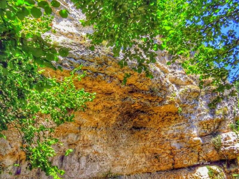 La falaise calcaire du Chaffaud — photographie d’archives